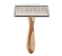 SUPVOX Cepillo para fieltrar lana con cardadora: Cardadoras manuales - Herramientas artesanales para fieltrar lana con mango de bambú sólido. Cepillo pulidor para hilar y tejer.