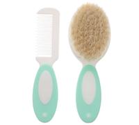 SUPVOX Cepillo y Peine para Niña con Cerdas de Lana Suave Masajeador para Cabelludo Adecuado para Recién Nacidos y Ligero y Fácil de Transportar Cuidado Natural Higiénico del Cabello