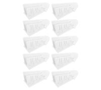 SUPVOX Cerraduras de Seguridad Adhesivas 10 Piezas, Pestillos Triangulares para Puertas Corredizas y Ventanas, sin Taladro, Color Claro, Protección Infantil para Armarios y