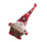 SUPVOX Cesta para Guardar Dulces Navideños Forma de Enano Creativo, Hecha a Mano en Materiales No Tejidos y Algodón Pp, Adecuado para Decoración de Cocina y Oficina en Navidad