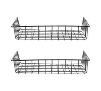 SUPVOX Cestas Metálicas Colgantes, Juego de 2 Estantes de Rejilla para Almacenamiento en Sala y Restaurante