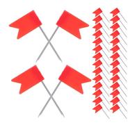 SUPVOX Chinchetas para Mapas Cabeza de Bandera Roja 500 Unidades para Tableros de Corcho Casa Oficina y Viajes Marcadores Decorativos para Mapas Escolares Viaje