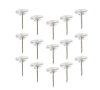 SUPVOX Chinchetas Planas Transparentes para Tablón de Corcho, 50 Unidades, Tachuelas Decorativas Resistentes para Mapas, Pizarras y Material Escolar, Accesorios para Oficina y Papelería