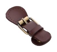 SUPVOX Cierre a Presión para Coser de Cuero Genuino Color Café, Hebilla Magnética para Bolsos, Abrigos y Manualidades, Accesorio DIY para Confección de Carteras y Prendas