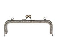 SUPVOX Cierre De Boquilla Para Bolso Cuadrado De 20.5cm, Hierro Retro, Grabado De Flores, Ideal Para Monederos Y Bolsos Diy