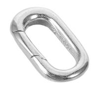 SUPVOX Cierre de collar: Acortador de pulseras ovaladas de plata - Potenciador de conectores de joyería de metal - Anillos de clip de plata para pendientes de manualidades para mujeres