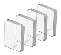 SUPVOX Cinta Adhesiva de Doble Cara Cuadrada Transparente 100 Unidades Nano Adhesivo sin Perforación para Fijar Marcos de Fotos Pósteres y Objetos Paredes Lisas como Vidrio Madera y