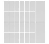 SUPVOX Cinta Adhesiva de Doble Cara Transparente de Alta Adhesión en Pvc, 30 Piezas Rectangulares para Montaje sin Rastro y Fijación en Paredes