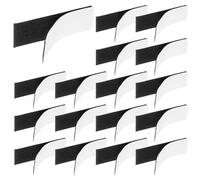 SUPVOX Cinta Adhesiva Doble Cara de Gancho y Bucle de Nailon Negra 3x10 Cm, 20 Pares, Cinta Fuerte Autoadhesiva para Alfombras, Pared y Decoración del Hogar