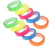 SUPVOX Cinta Adhesiva Resaltadora Transparente y Fluorescente Tamaño 06 CM X 5 M 20 Unidades Multicolor para Pestañas de Libros y Anotaciones Escolares U Oficina