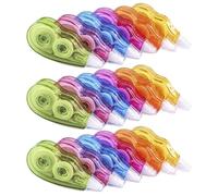 SUPVOX Cinta Correctora para Estudiantes 18 Piezas Colores Candy 12 M Portátil Cinta Adhesiva Práctica para Oficina y Escuela Accesorio Escolar de Corrección de Escritura Color Aleatorio