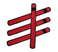 Supvox Cinta LED para pierna de caballo, 4 unidades, reflectante, con función luminosa, resistente cinta de seguridad para entrenamiento nocturno y equitación, cómoda en la pierna, color rojo para