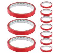 SUPVOX Cinta para Envolver Roja Autoadhesiva 12 MM 10 Rollos de 30 Metros para Uso en Sellado de Bolsas en Supermercados y Embalaje de Alimentos