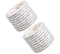 SUPVOX Cinta Washi Adhesiva Vintage 35mm para Manualidades, 2 Unidades, Papel Decorativo Autoadhesivo para Scrapbooking, Diarios y Envoltorios, Diseño Gótico y Fórmulas para Arte