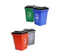 SUPVOX Clasificación de Basura para Educativo Montessori Juguete de Cubo de Colores Desarrollo Cognitivo y Coordinación Manual Fácil de Transportar para Educación Temprana