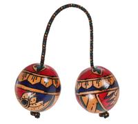 SUPVOX Claves Musicales de Madera, Agitador de Arena Musical Hecho a Mano, Bolas Rítmicas de Percusión para Interior y Exterior, Diseño Decorativo Estilo Aleatorio