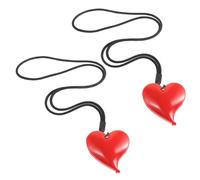 SUPVOX Clip Para Babero Multiusos De Forma De Corazón Clips Resistentes Para Baberos Tipo Bandana Sujetachupetes y Recogebaberos De Cuna Para Cochecito y Portababeros Para Cochecito