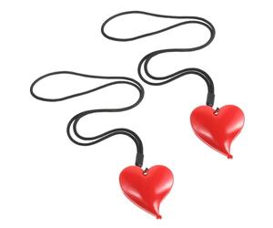 SUPVOX Clip Para Babero Multiusos De Forma De Corazón Clips Resistentes Para Baberos Tipo Bandana Sujetachupetes y Recogebaberos De Cuna Para Cochecito y Portababeros Para Cochecito