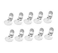 SUPVOX Clips Acero 10 Piezas para Inoxidable para Decoración de Plata y de Accesorios Sujeción Segura Zapatos DIY Proyecto de Calzado