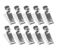 SUPVOX Clips de Resorte para Botón Pulsador de Barra de Paraguas V Tipo 6 Mm, Doble y Sencillo, Acero Niquelado, 10 Unidades, Accesorios para Reparación y Bricolaje al Aire Libre