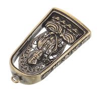 SUPVOX Colgante de Latón Mahasthamaprapta, Amuleto Religioso Budista para Decoración del Hogar, Adorno Artesanal de Metal Vintage, Accesorio Decorativo Budista Adecuado para Meditación