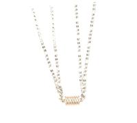 SUPVOX Collar Colgante Acero Inoxidable Diseño de Tornillo Magnético Juego de 2 Collares Cortos para Clavícula Joyas a Juego Ideales para San Valentín y Uso Diario