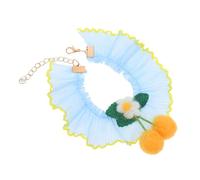 SUPVOX Collar de Mascota Accesorio para Perros decoración de Perros Bufanda para Mascotas Lindos Babero Bufandas de Mascotas Bufanda de Mascota decoración Pañuelo poliéster