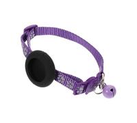 SUPVOX Collar Gato Reflectante Ajustable con Soporte para Localizador y Campana Nylon Duradero y Resistente al Agua para Evitar Pérdidas Accesorio Seguro para Mascotas