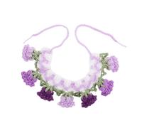 SUPVOX Collar para Mascotas Bufanda con para Gatos y Perros Babero Adorable para Diario y Sesiones Fotográficas Resistente y Fácil de Limpiar Púrpura