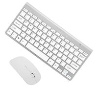 SUPVOX Combinación de Teclado y Ratón Inalámbricos 78 Teclas y Receptor USB, Diseño Cómodo y Respuesta Rápida para Uso Diario y Viajes de Negocios