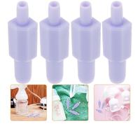 SUPVOX Conectores para Tubo de Extractor de Leche Eléctrico Adaptadores de Manguera Violetas 4 Piezas Accesorios Compatibles para Alimentación de Bebés Conexión Segura y Portátil