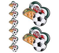 SUPVOX Conjunto de 8 Pines para Adecuado para Coleccionistas y Aficionados al Fútbol con Diseño Único Mexicano Aleación de Zinc Ligera y Brillo Duradero Copa Mundial 2026