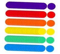SUPVOX Contadores Redondos De Plástico Materiales De Matemáticas Juego De Fichas para Aprendizaje Eficiente