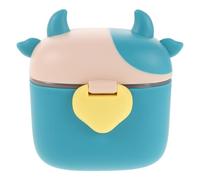 SUPVOX Contenedor portátil para fórmula infantil - Recipiente para leche en polvo con cuchara medidora - Estuche hermético reutilizable antivuelco para nutrición infantil con correa de transporte