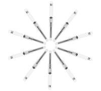 SUPVOX Convertidores de Tinta para Pluma Estilográfica 3.2 Mm Rotativos, Juego de 10 Piezas de Plástico Resistente, Absorbedores de Tinta Aplicables para Recarga de Bolígrafos