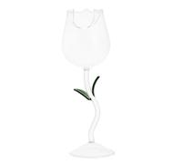 SUPVOX Copas de Vino de Cristal Diseño de Rosa Elegante para Decoración y Uso Cómodo en Fiestas y Barra en Casa, Obsequio Adecuado para Boda y Cumpleaños