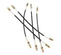 SUPVOX Cordal de Nailon y Latón Negro para Violín 4/4-3/4 y Viola Pequeña 5 Piezas Accesorios Esenciales para Reemplazo y Mantenimiento de Violín