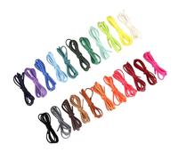 SUPVOX Cordón de Piel Sintética 3 Mm para Hacer Joyas Diy, Hilo de Gamuza Sintética, 30 Piezas Mezcla de Colores, Cuerda para Pulseras y Collares, Accesorios de Bisutería Color Aleatorio