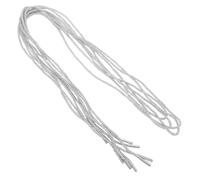 SUPVOX Cordones de Zapatos Pedrería Brillantes 140 CM 4 Piezas Blancas Accesorios Decorativos para Zapatillas Botas y Sudaderas Capucha Cordones Casuales y Repuestos