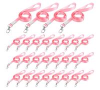 SUPVOX Cordones para Credencial de Identificación de 50 Piezas en Color Rosa, con Cierre de Langosta y Clip Metálico, Porta Credencial Cómodo y Resistente para Oficina, Escuela