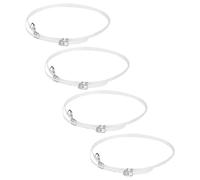 SUPVOX Cordones Transparentes Anti-sueltos para Tacones Altos de Mujer, Correas Invisibles de Tpu Duradero, 4 Pares Diseño Práctico para Sujeción y Comodidad en Calzado de Tacón