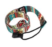 SUPVOX Correa Ajustable Para Ukelele Sin Perforaciones Doble Gancho, Correa De Hombro Para Instrumento, Resistente y Cómoda, Color Geométrico Multicolor, Accesorio Para Uso Musical