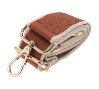 SUPVOX Correa de Hombro Ajustable para Bolso Bandolera de Poliéster, Extensible Gancho Metálico Dorado, Correa Cruzada Casual para Mujer, Accesorio Versátil para Bolso Marrón