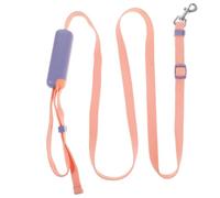 SUPVOX Correa Retráctil para Perro Mediano hasta 15 Kg, Correa Extensible Ajustable de Nylon Resistente Color Púrpura con Sistema de Bloqueo Botón y Mango Ergonómico Antideslizante