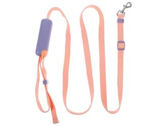 SUPVOX Correa Retráctil para Perro Mediano hasta 15 Kg, Correa Extensible Ajustable de Nylon Resistente Color Púrpura con Sistema de Bloqueo Botón y Mango Ergonómico Antideslizante