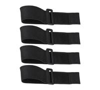 SUPVOX Correas Adhesivas de Nailon Negras 3.8 X 30 Cm, 4 Piezas, Cinta Adhesiva Práctica y Duradera para Gestión de Cables en Hogar y Manualidades