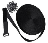 SUPVOX Correas Ajustables de Cable de Seguridad Reutilizables de Nylon con Hebillas, Cinta de Gancho y Bucle Cortable de 12,5 M para Atar Cables y Organizar Manualidades, Bricolaje