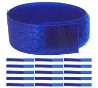 SUPVOX Correas Ajustables para Zapatos de Perros Antideslizantes con Cierre de Contacto, 20 Piezas de Nylon Resistente Azul Oscuro, Protección para Botas de Lluvia, Accesorios