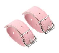 SUPVOX Correas de Cuero para Cesta de Bicicleta Infantil, Par de 2 Piezas en Color Rosa, Correas Ajustables para Accesorios de Bici Niña y Cesta Delantera Compatible Bicicletas