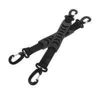 SUPVOX Correas de Nylon Resistentes para Transportar Patines y Botas de Esquí, 2 Piezas Negras Portabotas Ajustables para Deporte de Invierno y Patinaje sobre Hielo